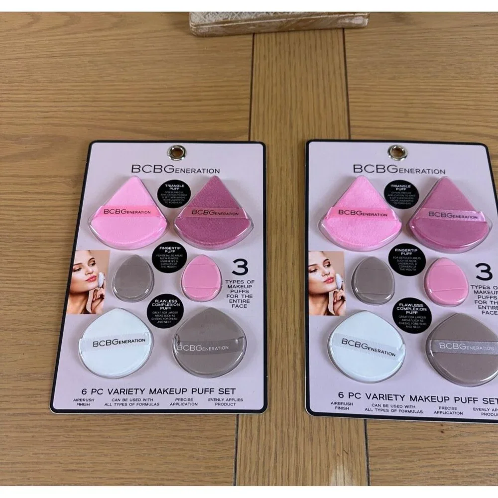 BCBGeneration 6 Pc Variety Makeup Puff Set Blending Contouring Applying Makeup